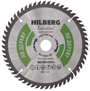 Пильный диск Hilberg Industrial Дерево 160 мм (20/56T)