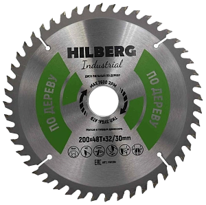Пильный диск Hilberg Industrial Дерево 200 мм (32/30/48T)