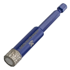 Алмазная коронка по керамограниту KEOS PRO 12 мм 1/4" HEX с воском
