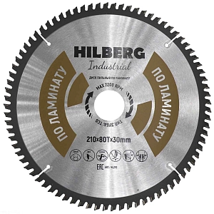 Пильный диск Hilberg Industrial Ламинат 210 мм