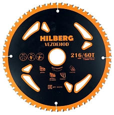 Пильный диск Hilberg Vezdehod 216 мм (30/60T)