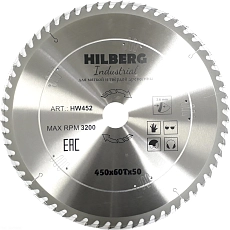 Пильный диск Hilberg Industrial Дерево 450 мм (60T)