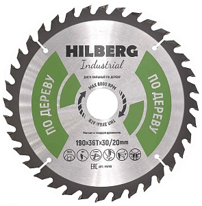Пильный диск Hilberg Industrial Дерево 190 мм (30/20/36T)